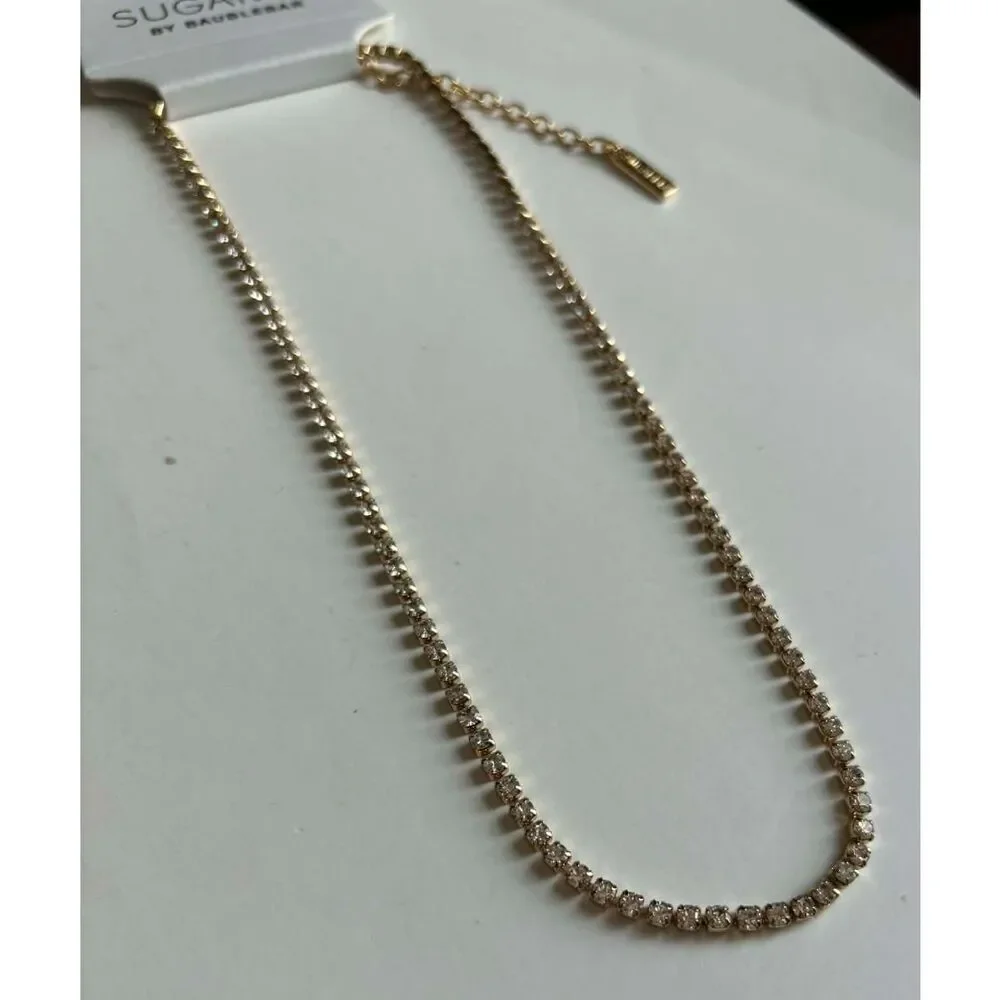 Baublebar Sugarfix Crystal Rhinestone Necklace Simple Design Costume Lot of 32